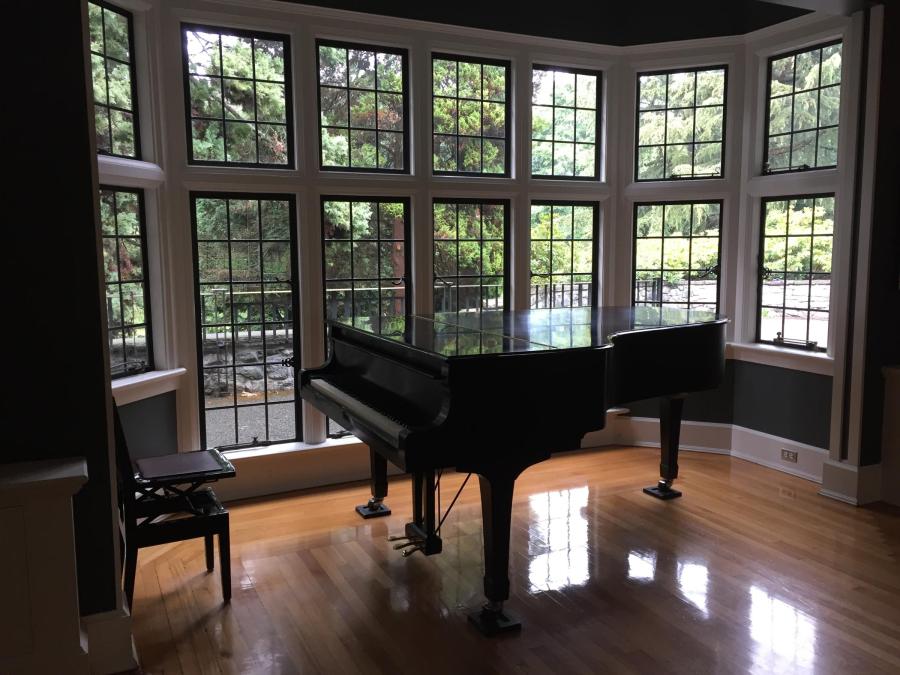 格林学院的钢琴休息室